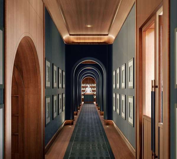 Gallery corridor look and feel
